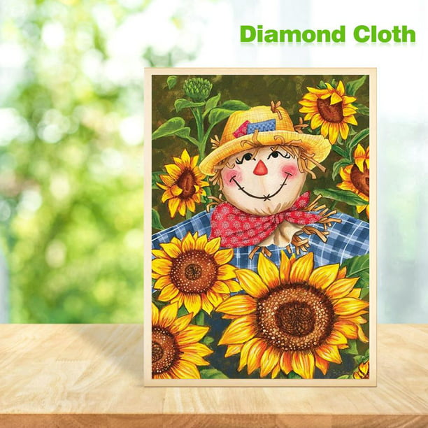 Full Drill Flower DIY 5D Diamond Painting Cross Stitch Kits Mosaic Sunflower Art
